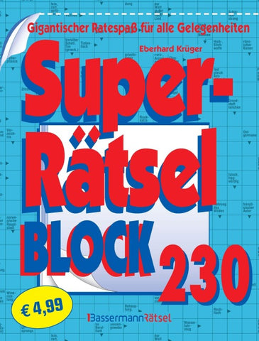 Superrätselblock 230 (5 Exemplare à 4,99 €)