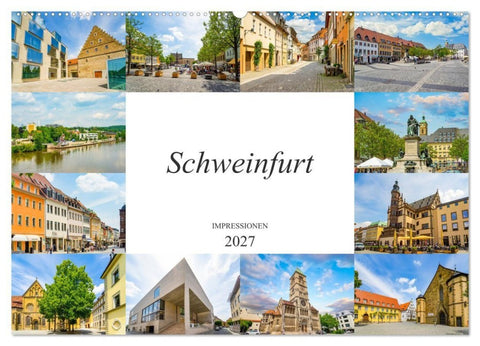 Schweinfurt Impressionen (Wandkalender 2027 DIN A2 quer), CALVENDO Monatskalender
