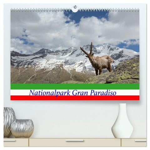 Nationalpark Gran Paradiso (hochwertiger Premium Wandkalender 2027 DIN A2 quer), Kunstdruck in Hochglanz