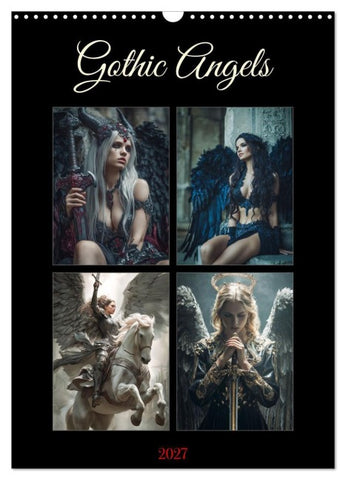 Gothic Angels (Wandkalender 2027 DIN A3 hoch), CALVENDO Monatskalender