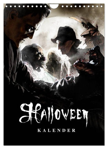 Halloween Optische Illusionen - Kalender 2027 (Wandkalender 2027 DIN A4 hoch), CALVENDO Monatskalender
