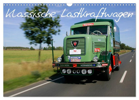 Klassische Lastkraftwagen (Wandkalender 2027 DIN A3 quer), CALVENDO Monatskalender