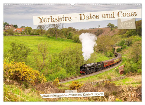 Yorkshire - Dales und Coast (Wandkalender 2027 DIN A2 quer), CALVENDO Monatskalender