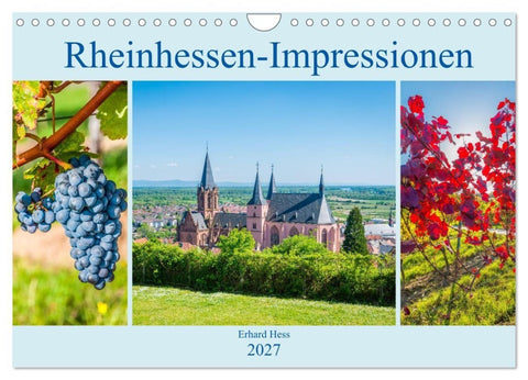 Rheinhessen-Impressionen (Wandkalender 2027 DIN A4 quer), CALVENDO Monatskalender