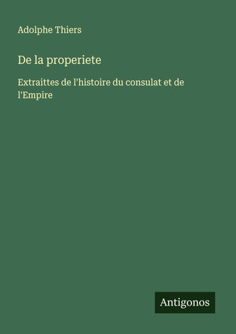 De la properiete