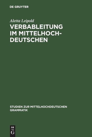 Verbableitung im Mittelhochdeutschen