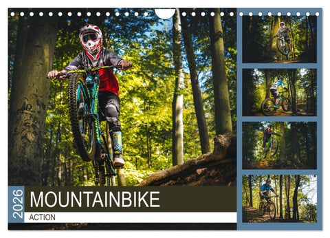 Mountainbike Action (Wandkalender 2026 DIN A4 quer), CALVENDO Monatskalender