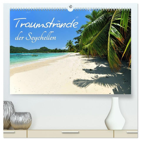 Traumstrände der Seychellen (hochwertiger Premium Wandkalender 2027 DIN A2 quer), Kunstdruck in Hochglanz
