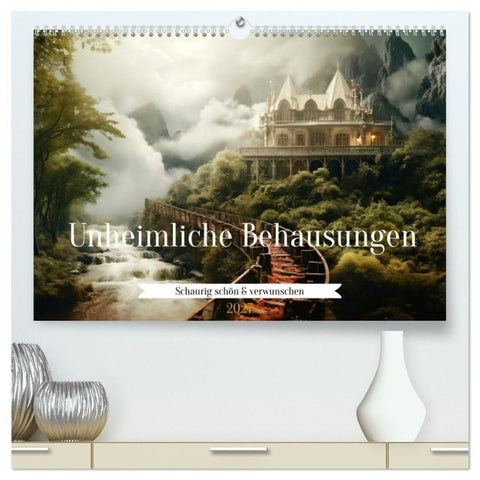 Unheimliche Behausungen (hochwertiger Premium Wandkalender 2027 DIN A2 quer), Kunstdruck in Hochglanz