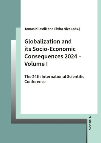 Globalization and its Socio-Economic Consequences 2024 – Volume I