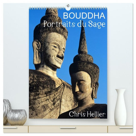 Bouddha Portraits du Sage (Calendrier mural haut de gamme 2027 DIN A2 horizontal), CALVENDO calendrier mensuel