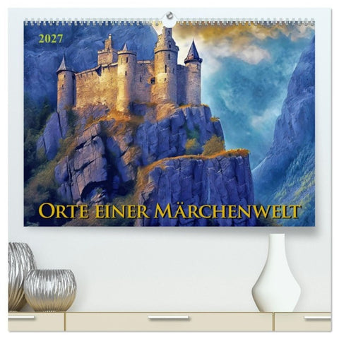 Orte einer Märchenwelt (hochwertiger Premium Wandkalender 2027 DIN A2 quer), Kunstdruck in Hochglanz