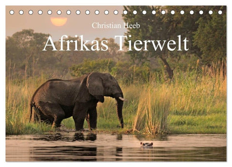 Afrikas Tierwelt Christian Heeb (Tischkalender 2027 DIN A5 quer), CALVENDO Monatskalender