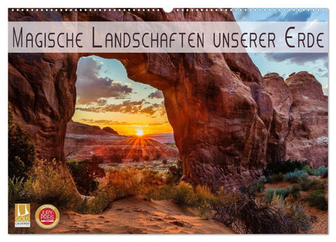 Magische Landschaften unserer Erde (Wandkalender 2026 DIN A2 quer), CALVENDO Monatskalender
