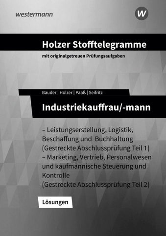 Holzer Stofftelegramme Baden-Württemberg – Industriekauffrau/-mann