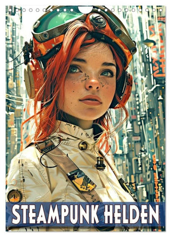 Steampunk Helden (Wandkalender 2027 DIN A4 hoch), CALVENDO Monatskalender