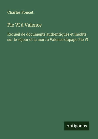 Pie VI à Valence