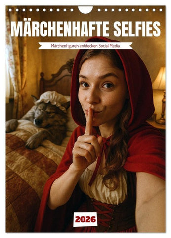 Märchenhafte Selfies (Wandkalender 2026 DIN A4 hoch), CALVENDO Monatskalender