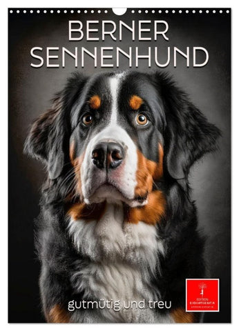 Berner Sennenhund - gutmütig und treu (Wandkalender 2027 DIN A3 hoch), CALVENDO Monatskalender