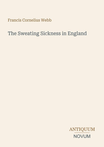 The Sweating Sickness in England