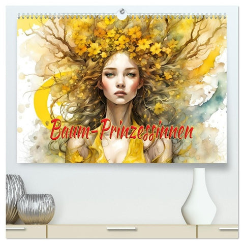 Baum-Prinzessinnen (hochwertiger Premium Wandkalender 2027 DIN A2 quer), Kunstdruck in Hochglanz