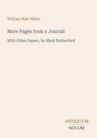 More Pages from a Journal
