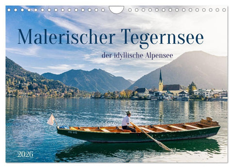 Malerischer Tegernsee (Wandkalender 2026 DIN A4 quer), CALVENDO Monatskalender