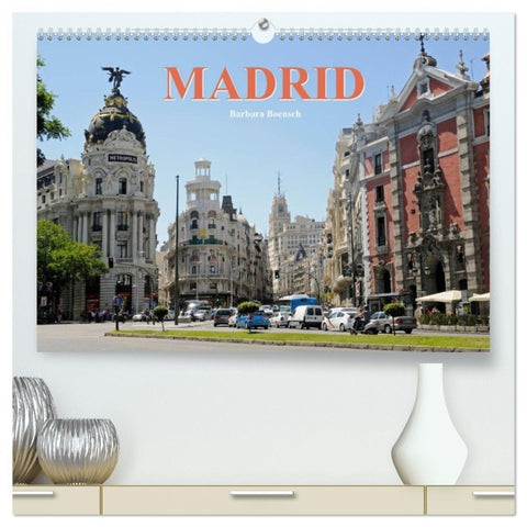 Madrid (hochwertiger Premium Wandkalender 2026 DIN A2 quer), Kunstdruck in Hochglanz