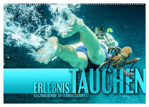 Erlebnis Tauchen - faszinierende Unterwasserwelt (Wandkalender 2027 DIN A2 quer), CALVENDO Monatskalender