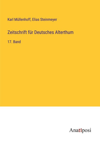 Zeitschrift für Deutsches Alterthum