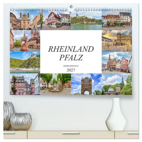 Rheinland Pfalz Impressionen (hochwertiger Premium Wandkalender 2027 DIN A2 quer), Kunstdruck in Hochglanz