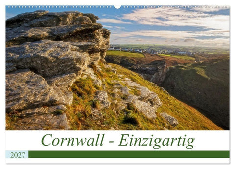 Cornwall - Einzigartig (Wandkalender 2027 DIN A2 quer), CALVENDO Monatskalender