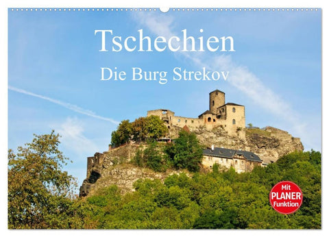 Tschechien - Die Burg Strekov (Wandkalender 2026 DIN A2 quer), CALVENDO Monatskalender
