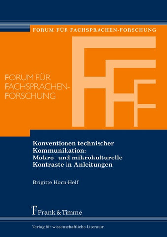 Konventionen technischer Kommunikation: Makro- und mikrokulturelle Kontraste in Anleitungen