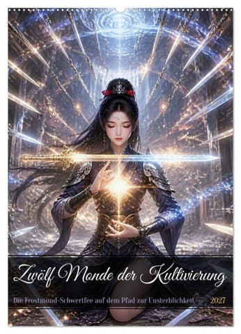 Zwölf Monde der Kultivierung (Wandkalender 2027 DIN A2 hoch), CALVENDO Monatskalender