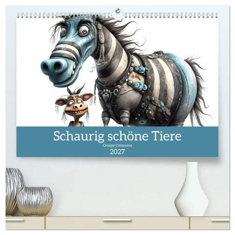 Creepy Creatures (hochwertiger Premium Wandkalender 2027 DIN A2 quer), Kunstdruck in Hochglanz