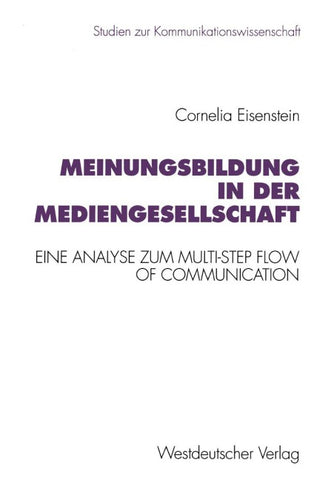 Meinungsbildung in der Mediengesellschaft