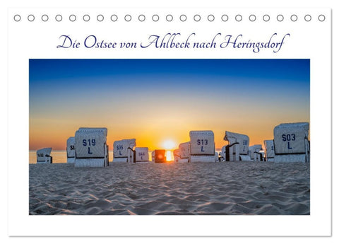 Die Ostsee von Ahlbeck nach Heringsdorf (Tischkalender 2026 DIN A5 quer), CALVENDO Monatskalender