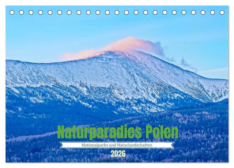 Naturparadies Polen (Tischkalender 2026 DIN A5 quer), CALVENDO Monatskalender