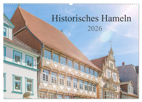 Historisches Hameln (Wandkalender 2026 DIN A2 quer), CALVENDO Monatskalender