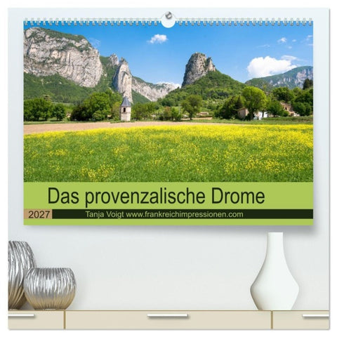 Provenzalisches Drome (hochwertiger Premium Wandkalender 2027 DIN A2 quer), Kunstdruck in Hochglanz