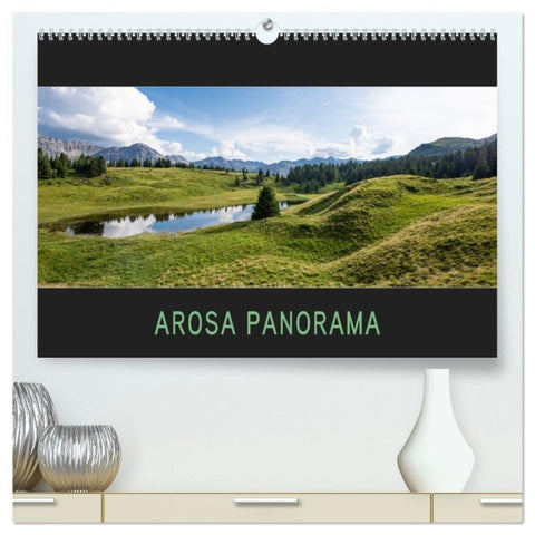 Arosa Panorama (hochwertiger Premium Wandkalender 2026 DIN A2 quer), Kunstdruck in Hochglanz