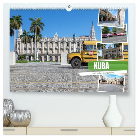 Kuba - karibisches Inselparadies (hochwertiger Premium Wandkalender 2027 DIN A2 quer), Kunstdruck in Hochglanz