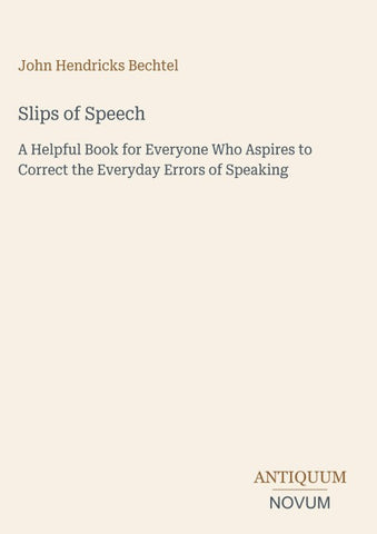 Slips of Speech