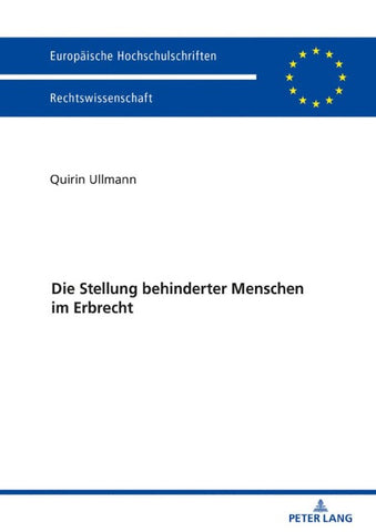 Die Stellung behinderter Menschen im Erbrecht