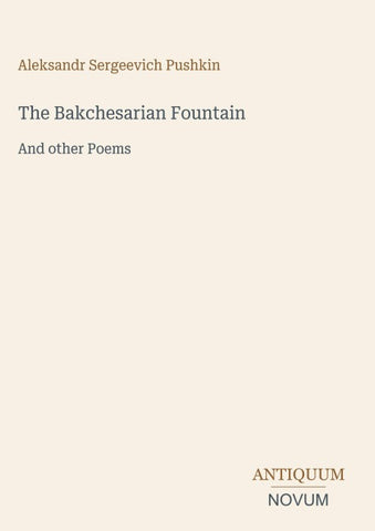 The Bakchesarian Fountain