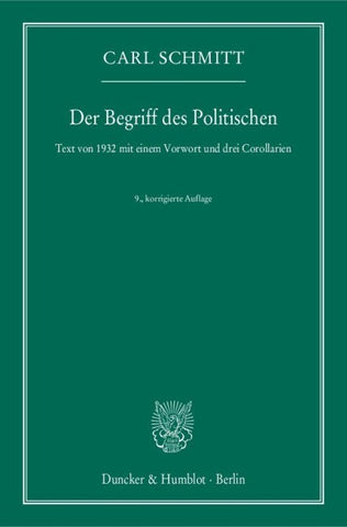 Der Begriff des Politischen.
