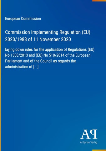 Commission Implementing Regulation (EU) 2020/1988 of 11 November 2020