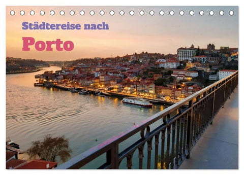 Städtereise nach Porto (Tischkalender 2027 DIN A5 quer), CALVENDO Monatskalender