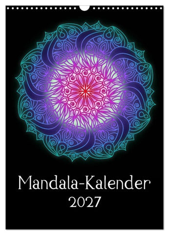 Mandala-Kalender 2027 (Wandkalender 2027 DIN A3 hoch), CALVENDO Monatskalender